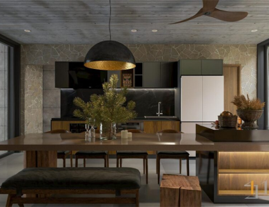 Tủ bếp Melamine – TB95