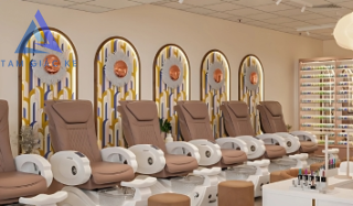 Thiết Kế Tiệm Nail Singapore Neo Classical